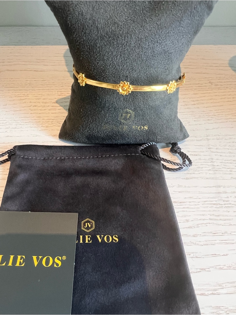Julie Vos Gold Flora Bangle Bracelet - Gold